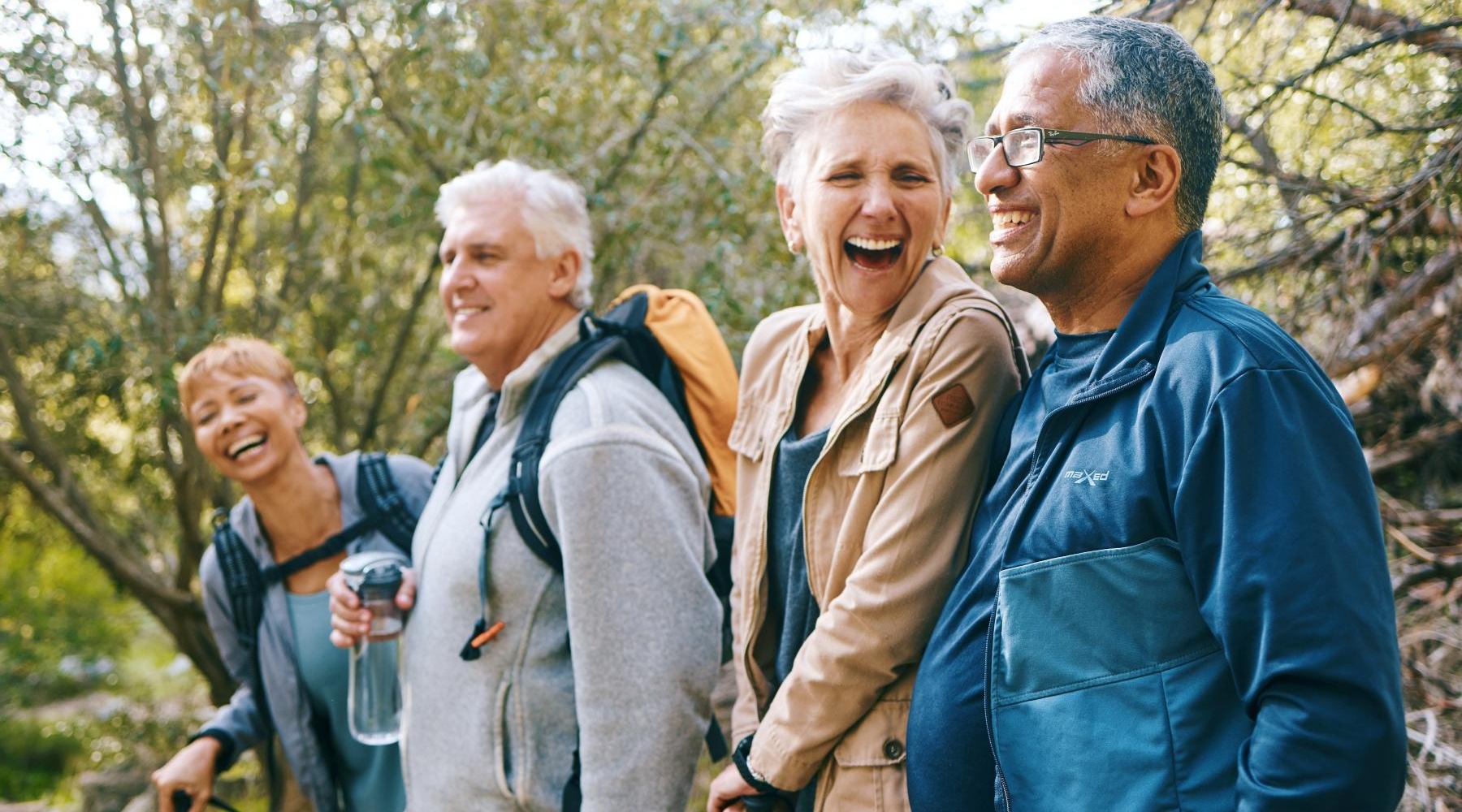 a group of people standing outside